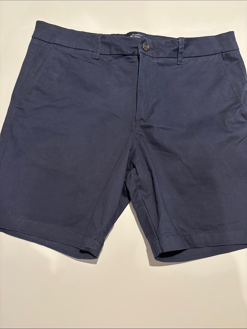 Ben Sherman Navy Flat Front Chino Shorts 7 inch